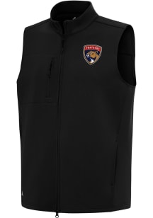 Antigua Florida Panthers Mens Black Demand Sleeveless Jacket