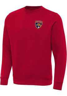 Antigua Florida Panthers Mens Red Victory Big and Tall Crew Sweatshirt