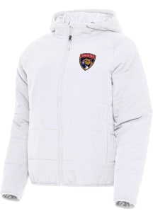 Antigua Florida Panthers Womens White Universe Filled Jacket