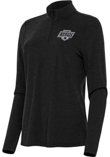 Antigua Los Angeles Kings Womens Black Bright Qtr Zip