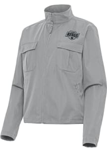 Antigua Los Angeles Kings Womens Grey Even Par Light Weight Jacket