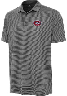 Antigua Montreal Canadiens Mens Black Scheme Short Sleeve Polo