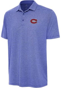 Antigua Montreal Canadiens Mens Blue Scheme Short Sleeve Polo