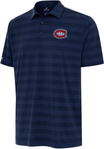 Antigua Montreal Canadiens Navy Blue Tunnel Big and Tall Polo