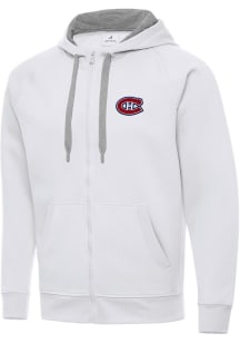 Antigua Montreal Canadiens Mens White Victory Big and Tall Light Weight Jacket