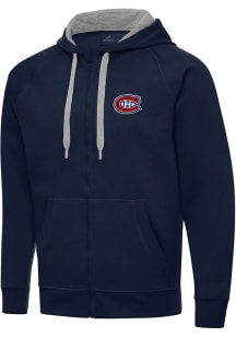 Antigua Montreal Canadiens Mens Navy Blue Victory Big and Tall Light Weight Jacket