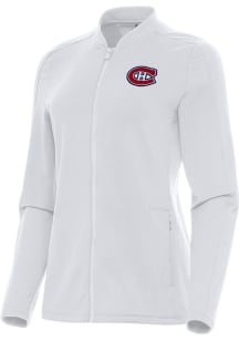 Antigua Montreal Canadiens Womens White Continual Light Weight Jacket