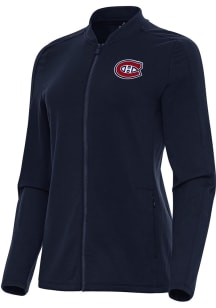 Antigua Montreal Canadiens Womens Navy Blue Continual Light Weight Jacket