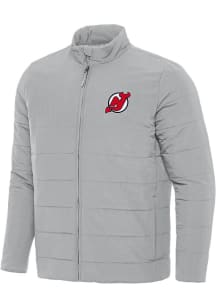 Antigua New Jersey Devils Mens Grey Swelter Filled Jacket