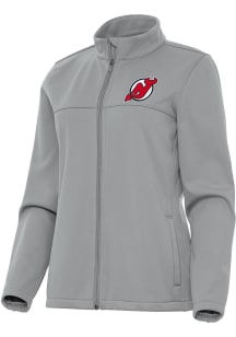 Antigua New Jersey Devils Womens Grey Links Light Weight Jacket