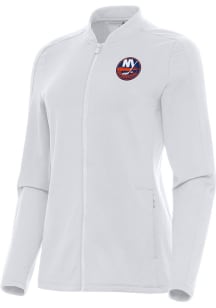 Antigua New York Islanders Womens White Continual Light Weight Jacket