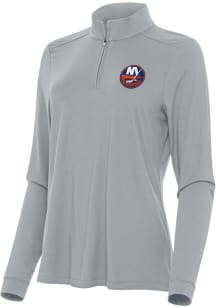 Antigua New York Islanders Womens Grey Intent Qtr Zip