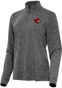 Antigua Ottawa Senators Womens Black Mentor Qtr Zip Pullover