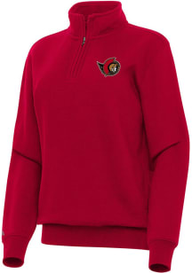 Antigua Ottawa Senators Womens Red Victory Qtr Zip