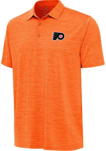 Antigua Philadelphia Flyers Mens Orange Layout Short Sleeve Polo