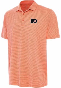 Antigua Philadelphia Flyers Mens Orange Scheme Short Sleeve Polo