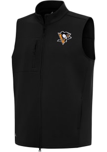 Antigua Pittsburgh Penguins Mens Black Demand Sleeveless Jacket