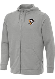 Antigua Pittsburgh Penguins Mens Grey Effortless Light Weight Jacket