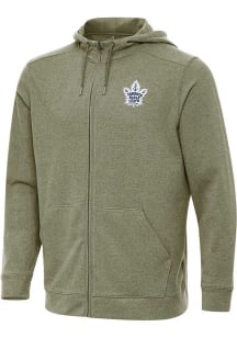 Antigua Toronto Maple Leafs Mens Olive Effortless Light Weight Jacket