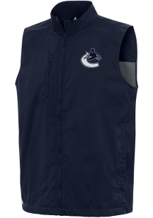 Antigua Vancouver Canucks Mens Navy Blue Brisk Sleeveless Jacket