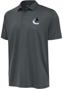Antigua Vancouver Canucks Grey Ellipse Big and Tall Polo