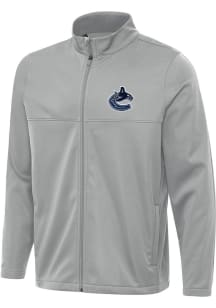 Antigua Vancouver Canucks Mens Grey Links 2 Light Weight Jacket