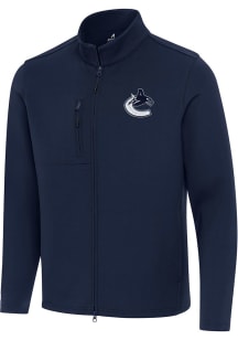 Antigua Vancouver Canucks Mens Navy Blue Objection Light Weight Jacket