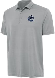 Antigua Vancouver Canucks Mens Grey Reprocess Recycled Short Sleeve Polo