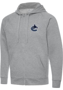 Antigua Vancouver Canucks Mens Grey Victory Big and Tall Light Weight Jacket