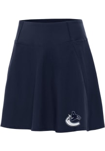 Antigua Vancouver Canucks Womens Navy Blue Chip Skort Skirt