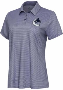 Antigua Vancouver Canucks Womens White Rings Short Sleeve Polo Shirt