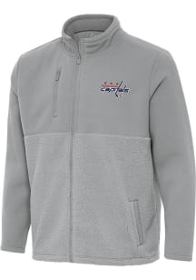 Antigua Washington Capitals Mens Grey Daily Fused Medium Weight Jacket
