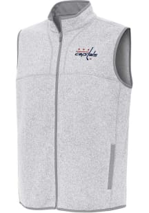 Antigua Washington Capitals Mens Grey Fortune Sleeveless Jacket