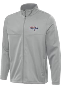 Antigua Washington Capitals Mens Grey Links 2 Light Weight Jacket