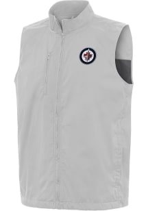 Antigua Winnipeg Jets Mens Grey Brisk Sleeveless Jacket