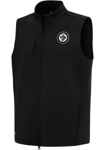 Antigua Winnipeg Jets Mens Black Demand Sleeveless Jacket