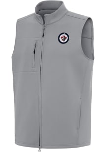 Antigua Winnipeg Jets Mens Grey Demand Sleeveless Jacket