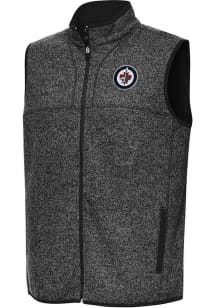 Antigua Winnipeg Jets Mens Black Fortune Sleeveless Jacket