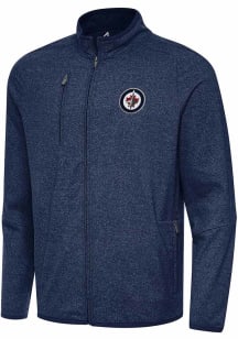Antigua Winnipeg Jets Mens Navy Blue Hold Up Light Weight Jacket