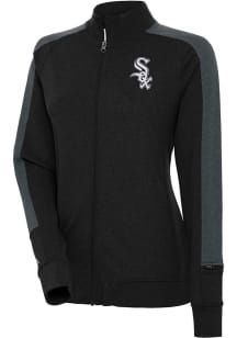 Antigua Chicago White Sox Womens Black Strike Light Weight Jacket