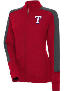Antigua Texas Rangers Womens Red Strike Light Weight Jacket