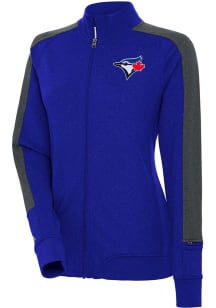 Antigua Toronto Blue Jays Womens Blue Strike Light Weight Jacket