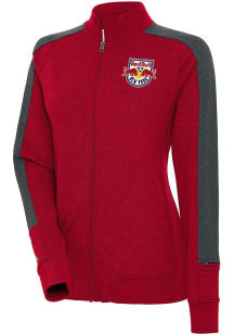 Antigua New York Red Bulls Womens Red Strike Light Weight Jacket