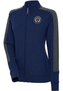 Antigua Philadelphia Union Womens Navy Blue Strike Light Weight Jacket