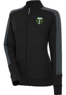 Antigua Portland Timbers Womens Black Strike Light Weight Jacket