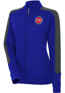 Antigua Detroit Pistons Womens Blue Strike Light Weight Jacket