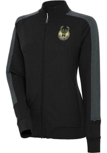 Antigua Milwaukee Bucks Womens Black Strike Light Weight Jacket