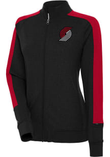Antigua Portland Trail Blazers Womens Black Strike Light Weight Jacket
