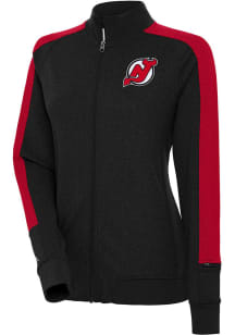 Antigua New Jersey Devils Womens Black Strike Light Weight Jacket