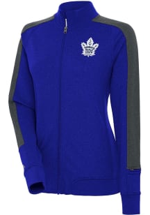 Antigua Toronto Maple Leafs Womens Blue Strike Light Weight Jacket
